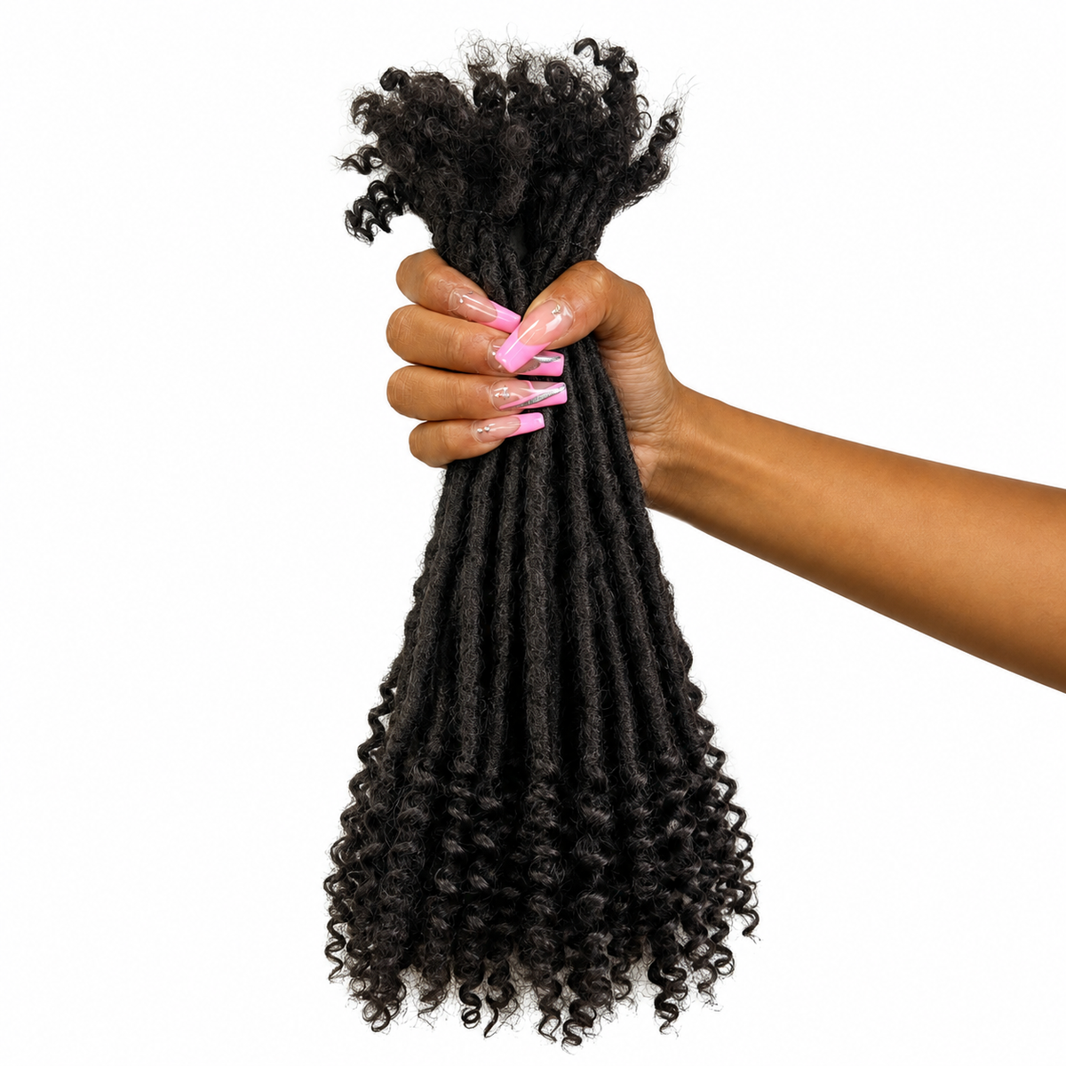 Extensions Curly Locks 100% Naturelles | Culture Locks Bouclées pour Cheveux Texturés