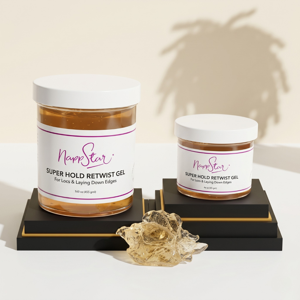 NappStar Gel de Twist Dreadlocks Super Hold - Entretien Racines & Baby Hair [118ml / 473ml]