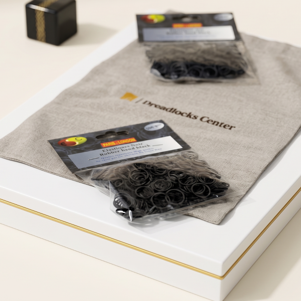 Sachet Élastiques Noirs Anti-Casse - Accessoire Coiffure & Tresses Dreadlocks