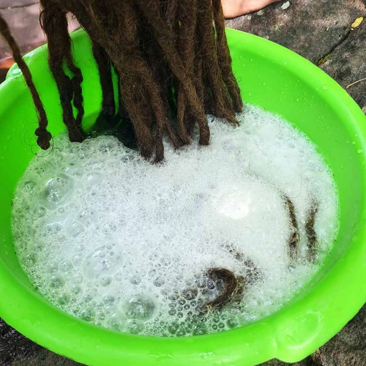 Boule Effervescente Détox / Décapage pour Locks au Citron Vert et Basilic - Dreadlocks - Center