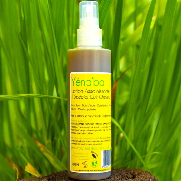 Yéna'ba | Spray Assainissant Spécial cuir chevelu (200ml) - Dreadlocks - Center