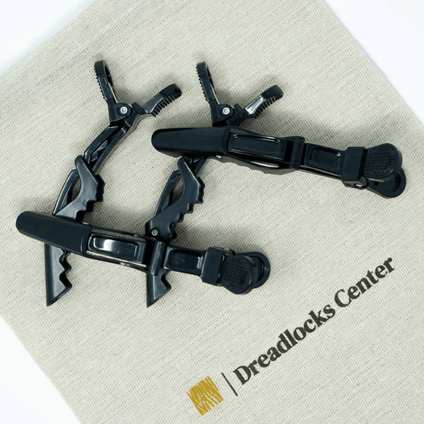 Pinces crocodile noires (lot de 6) - Dreadlocks - Center